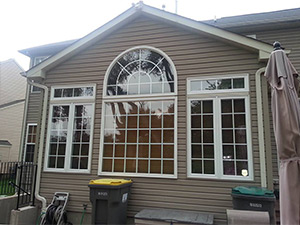 Before retractable awning installed